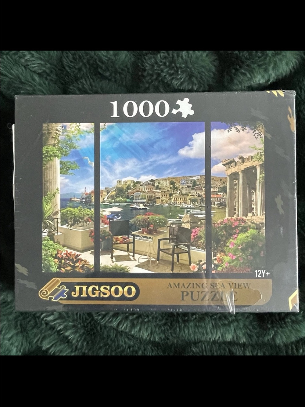 New Sealed Jigsoo "Amazing Sea View" 1000 Piece Puzzle Hangers & Savers Included